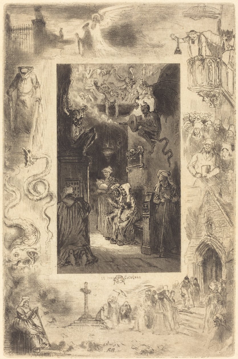 Proboszcz z Cucugnan Wikariusz z Cucugnan, ok. 1930 r. 1885. autorstwa Felix Hilaire Buhot