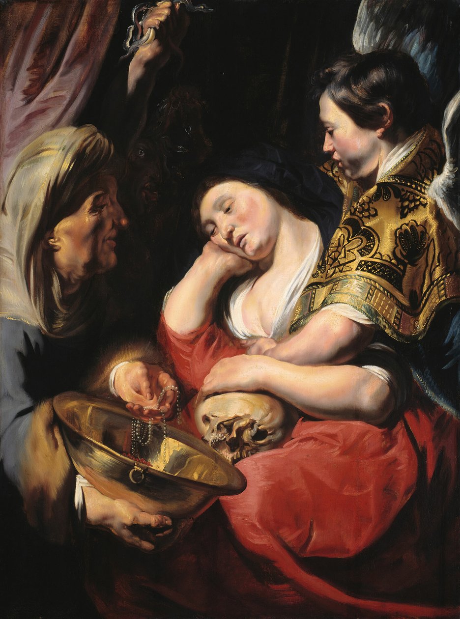 Kuszenie Magdaleny, c. 161617. autorstwa Jacob Jordaens