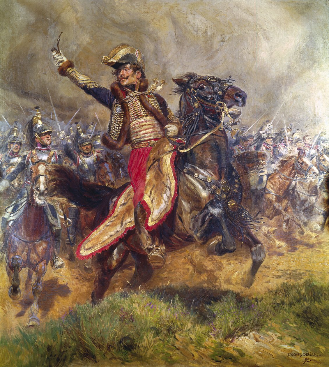 Generał Antoine-Charles-Louis Lasalle (1775-1809) 1912 autorstwa Jean Baptiste Edouard Detaille