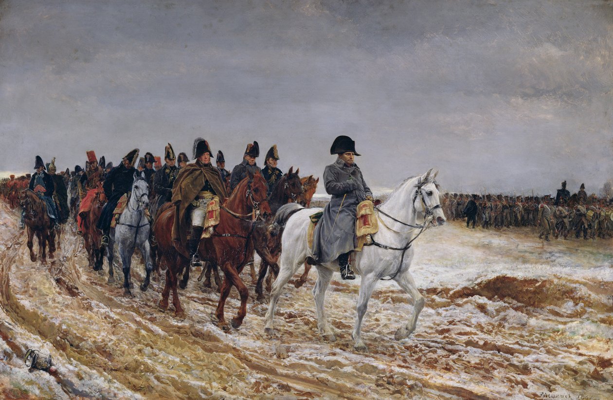 Napoleon (1769-1821) w kampanii 1814, 1864 autorstwa Jean Louis Ernest Meissonier