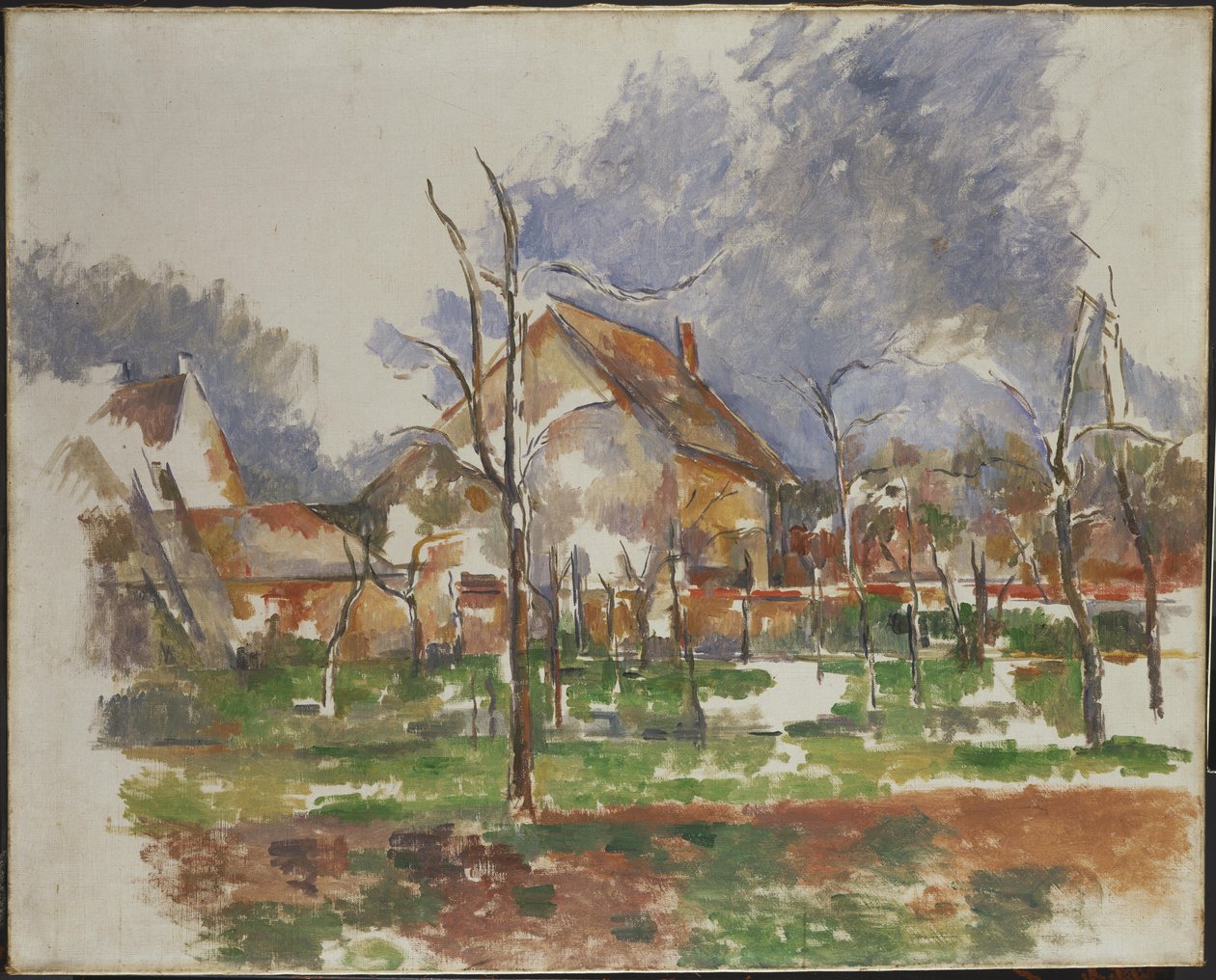 Zimowy krajobraz, Giverny autorstwa Paul Cézanne