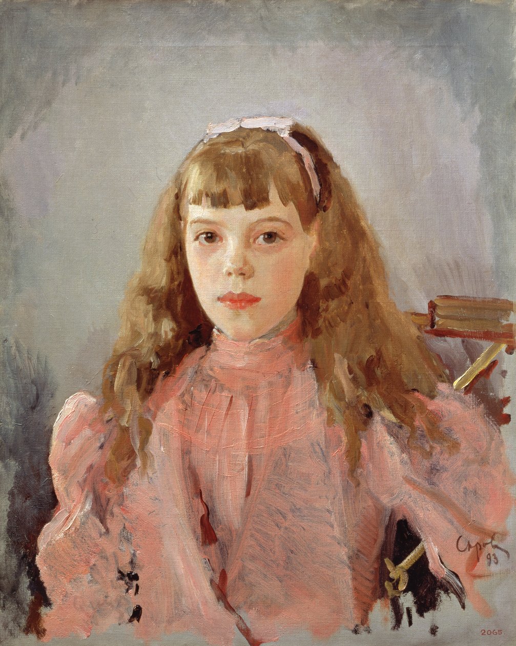 Portret Wielkiej Księżnej Olgi Aleksandrowny (1882-1960) 1893 autorstwa Valentin Aleksandrovich Serov