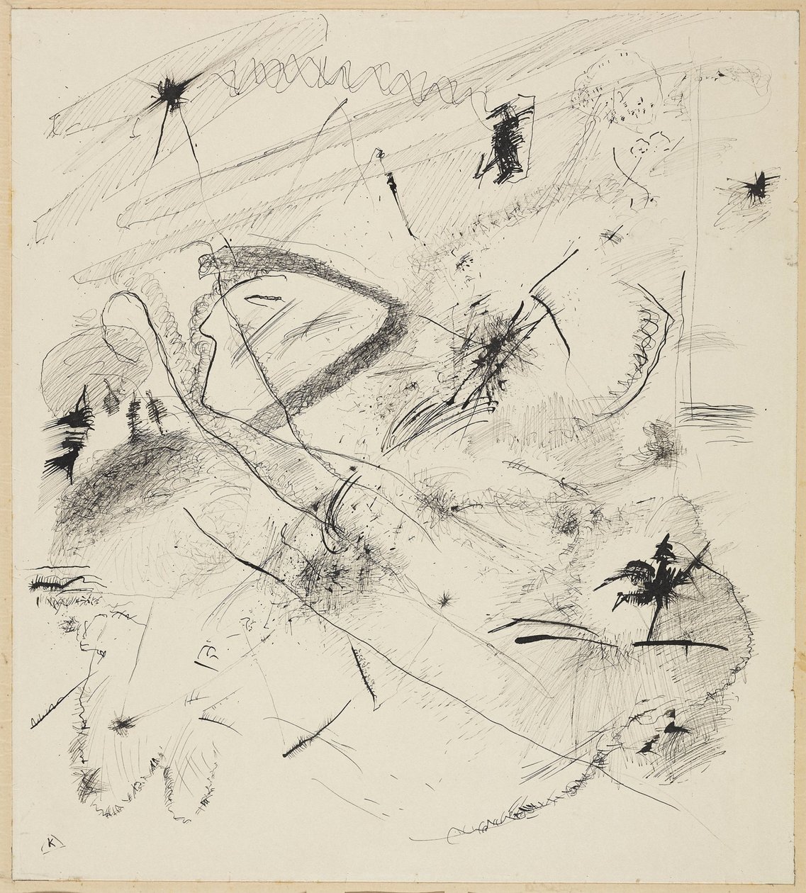 Szkic do „Czarnych Linii” autorstwa Wassily Kandinsky