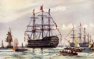 Królowa na przeglądzie Spithead z 1845 r