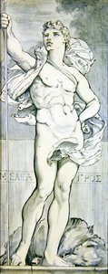 Meleager, ok.1866 (ceramika) (para do 368310) autorstwa Edward John Poynter