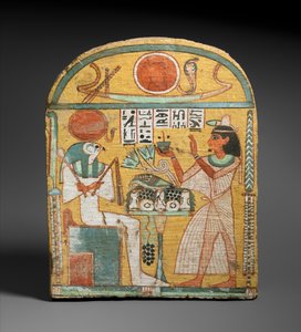 Stela z Aafenmuta, z Teb, okres późny, ok. 924-889 pne (drewno malowane)