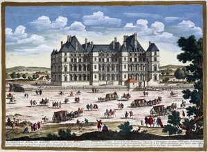 Chateau de Madrid w okolicach Paryża, autorstwa Perelle