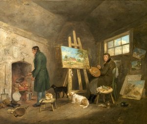 Artysta w swojej pracowni i jego człowiek Gibbs, 1802