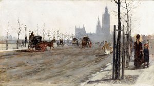 Victoria Embankment, Londyn, 1875