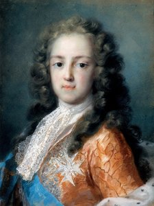 Ludwik XV Francji (1710-1774) jako Dauphin - Peinture de Rosalba Giovanna Carriera (1657-1757) - 1720-1721 - Pastel na papierze - 50,5x38,5 - Państwowe Zbiory Sztuki w Dreźnie autorstwa Rosalba Giovanna Carriera