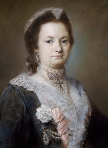 Portret damy (pastel na papierze) autorstwa Rosalba Giovanna Carriera