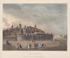 Widok na wieżę, 1 października 1809 r., 1 października 1809 r. autorstwa Thomas Rowlandson
