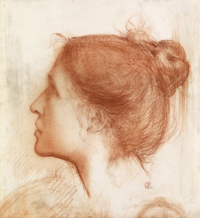 Głowa kobiety autorstwa Edward John Poynter