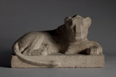 Statuetka Lwa, 380-246 pne autorstwa Egyptian 30th Dynasty