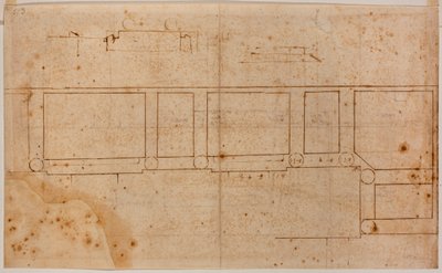 Plan piętra dla fasady San Lorenzo autorstwa Michelangelo Buonarroti