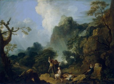 „Krajobraz z Bandittim: morderstwo”, 1723-1782 autorstwa Richard Wilson