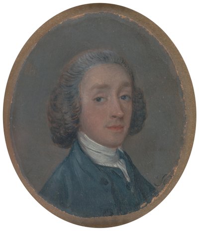 Portret młodzieńca z upudrowanymi włosami, ca. 1750. autorstwa Thomas Gainsborough