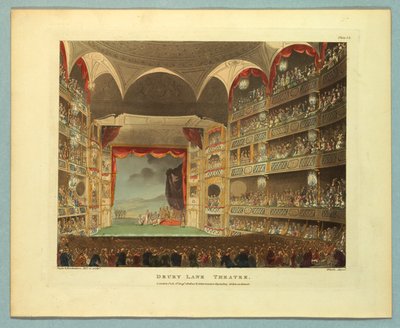 Teatr Drury Lane z Repozytorium Ackermanna autorstwa Thomas Rowlandson