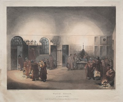 Watch House, St. Mary Le Boue autorstwa Thomas Rowlandson
