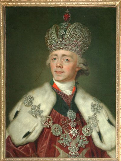 Portret cesarza Rosji Pawła I 1754-1801, 1799-1800 autorstwa Vladimir Lukich Borovikovsky